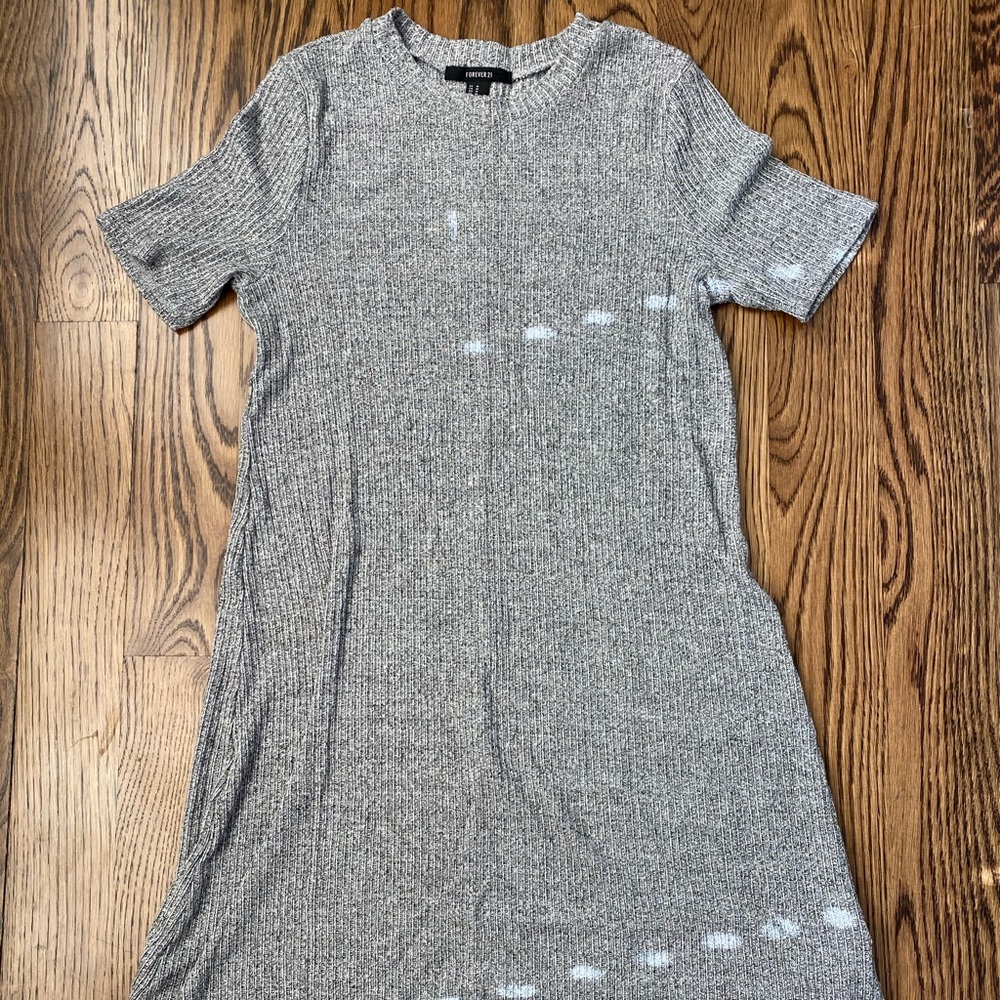 Heather gray sweater dress